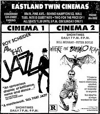 Eastland Twin Theatres - May 7 1980 Ad (newer photo)